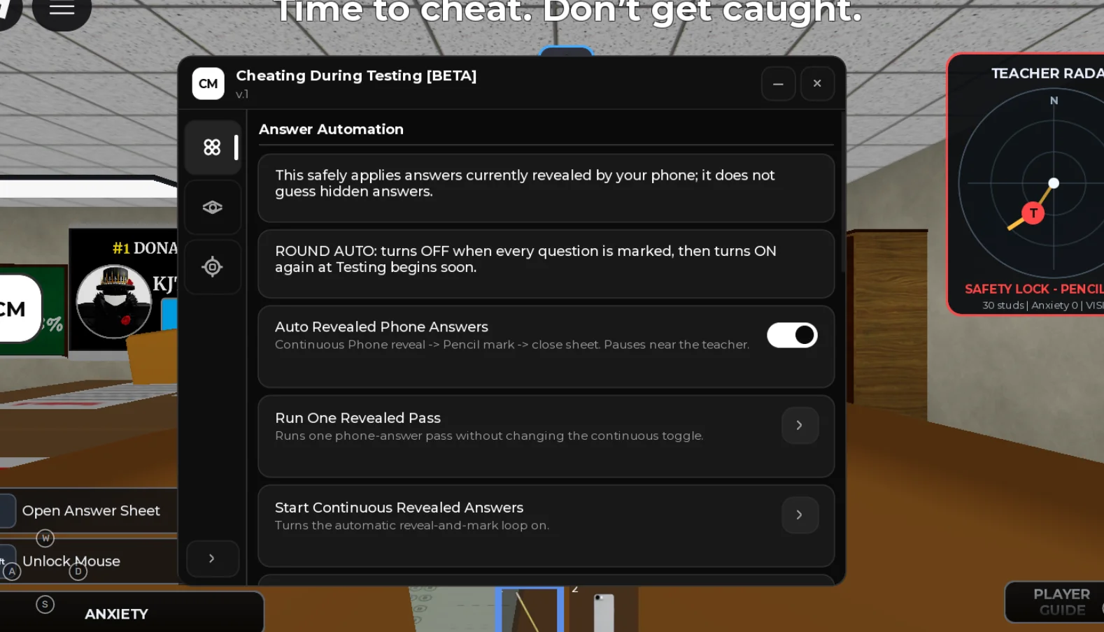 Cheating During Testing Script | CM Hub | Answer Automation