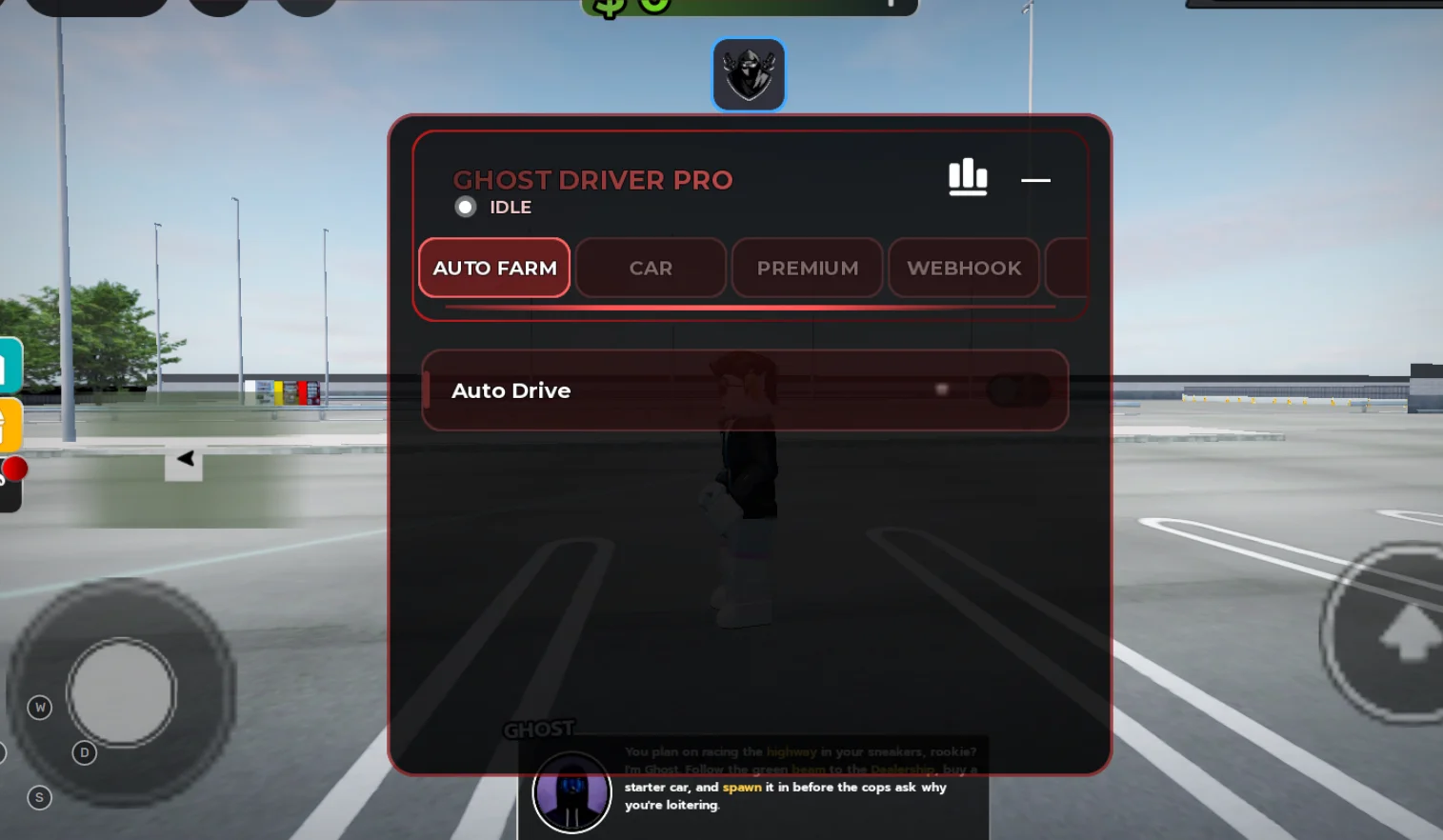 Ghost Driver Script | RBXZ Hub | Auto Drive, Anti Crash