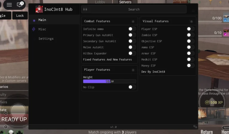 Reign Fall Script | InoC3nt8 Hub | No Key, Infinite Ammo, Gun AutoHit