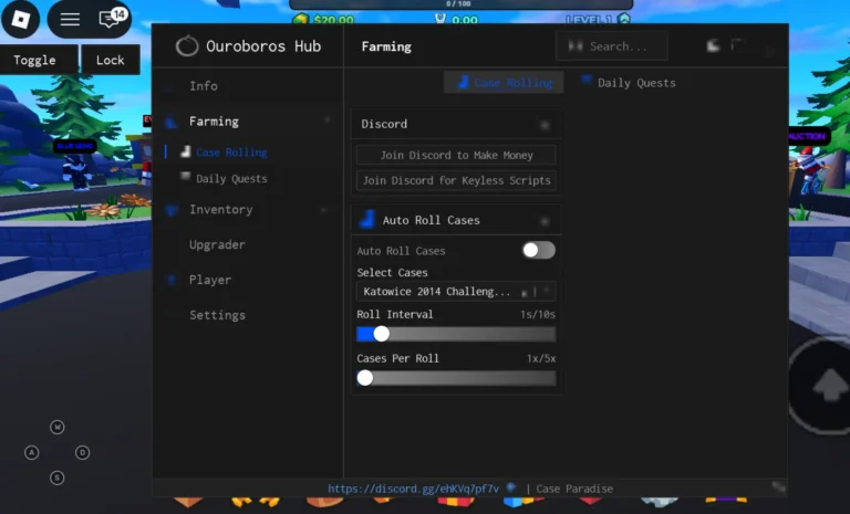 Case Paradise Script | Ouroboros Hub | No Key, Auto Roll Cases