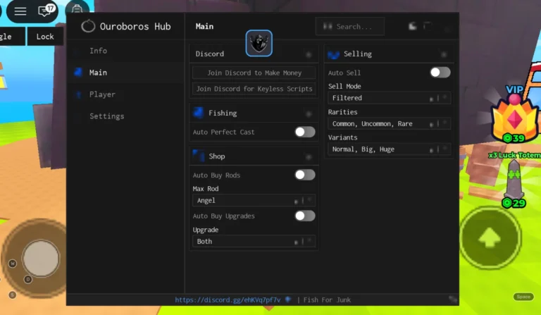 Fish For Junk Script | Ouroboros Hub | No Key, Auto Perfect Cast