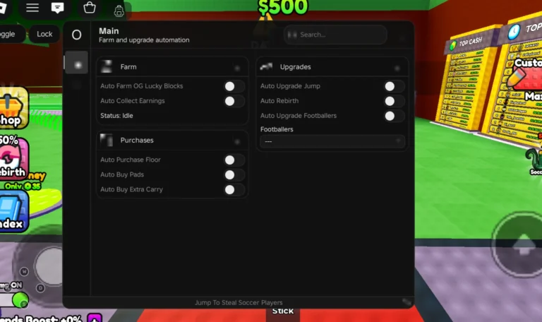 Jump To Steal Soccer Players Script | Ouroboros Hub | NO KEY