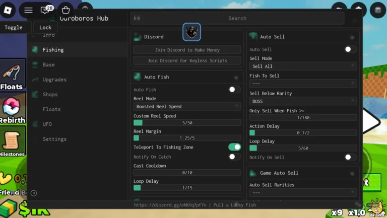 Pull a Lucky Fish Script | Ouroboros Hub | No Key, Auto Fish