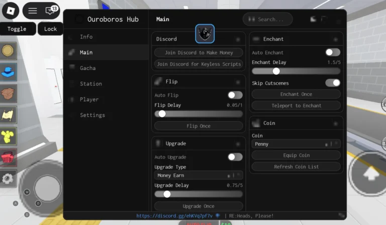 RE:Heads, Please Script | Ouroboros Hub | No Key, Auto Flip