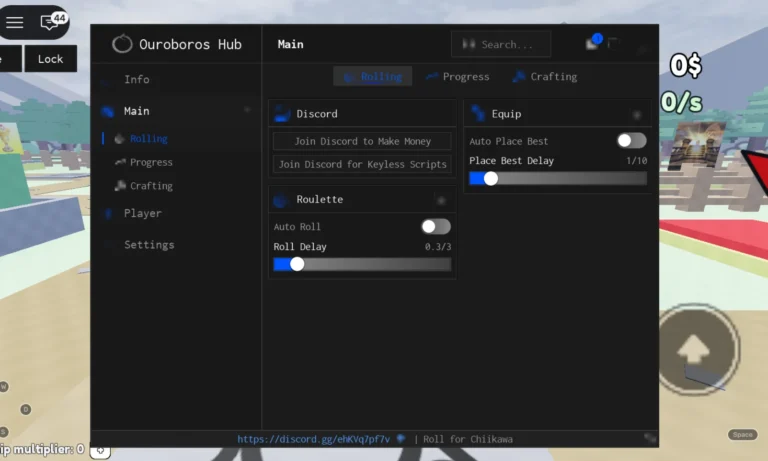 Roll for Chiikawa Script | Ouroboros Hub | No Key, Auto Roll