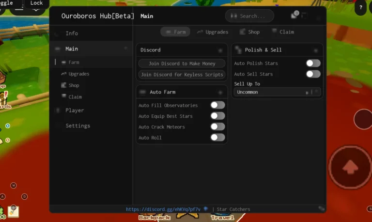 Star Catchers Script | Ouroboros Hub | No Key, Auto Polish Stars