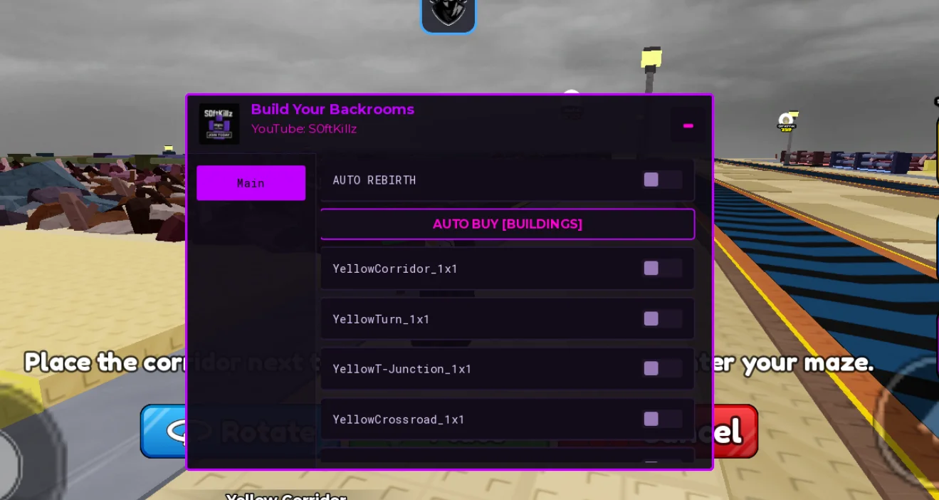 Build Your Backrooms Script | S0ftKillz | Auto Buy Buildings