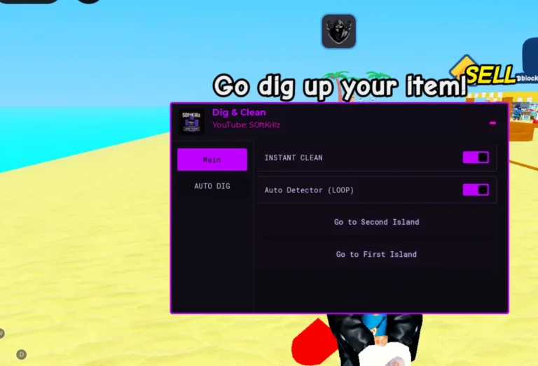 Dig & Clean Script | S0ftKillz | Auto Dig, Instant Clean, Auto Detector