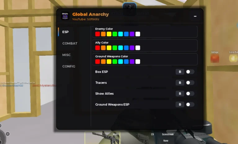 Global Anarchy Script | S0ftKillz | Aimbot, Fly, ESP, FOV