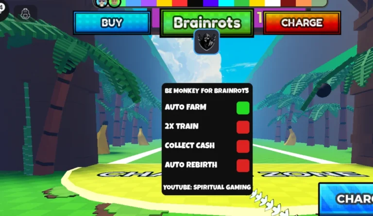 Be Monkey For Brainrots Script | Spiritual Gaming | Auto Farm