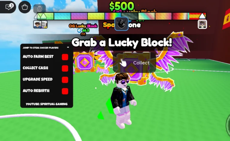 Jump To Steal Soccer Players Script | Spiritual Gaming | Auto Farm Best