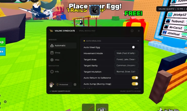 Steal An Egg Script | Valinc Hub | No Key, Auto Steal Egg