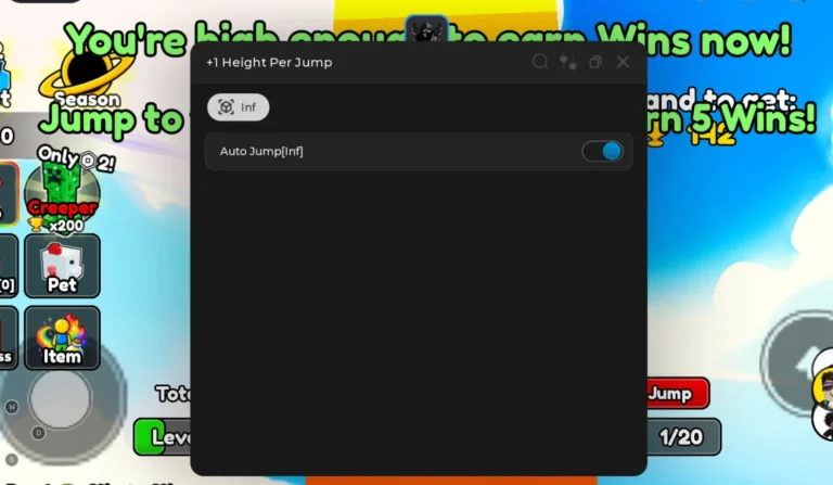 +1 Height Per Jump Script | XD Hub | No Key, Auto Jump